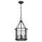 Z-Lite Barrington Pendant, 4-Light, 12 In.W x 21 In.H, Matte Black/Clear Waterglass 346P12-MB - alternate 7